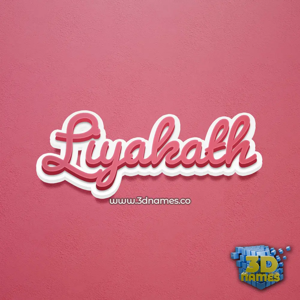 liyakath in Red Scribble style - 3D name wallpaper liyakath in Red Scribble style - 3D name wallpaper