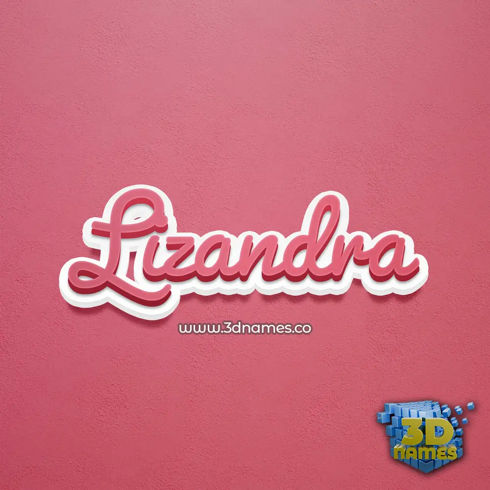 lizandra in Red Scribble style - 3D name wallpaper lizandra in Red Scribble style - 3D name wallpaper