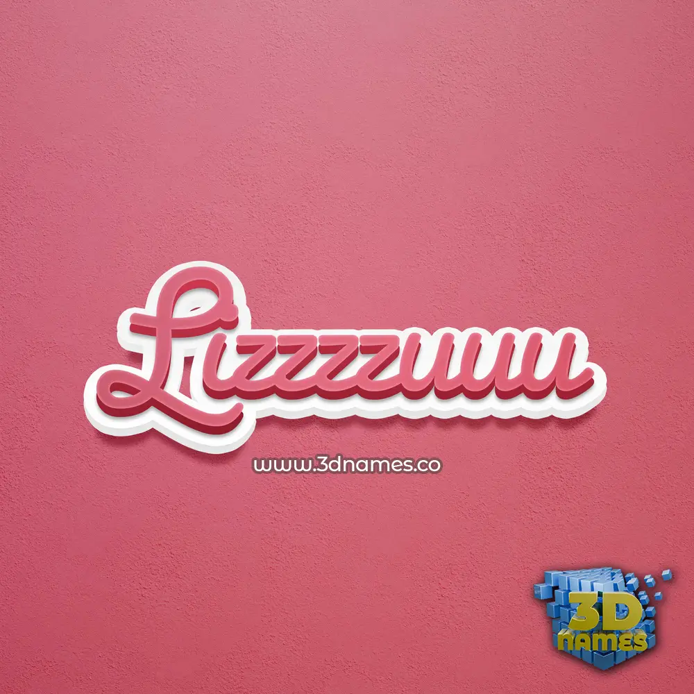 lizzzzuuu in Red Scribble style - 3D name wallpaper lizzzzuuu in Red Scribble style - 3D name wallpaper