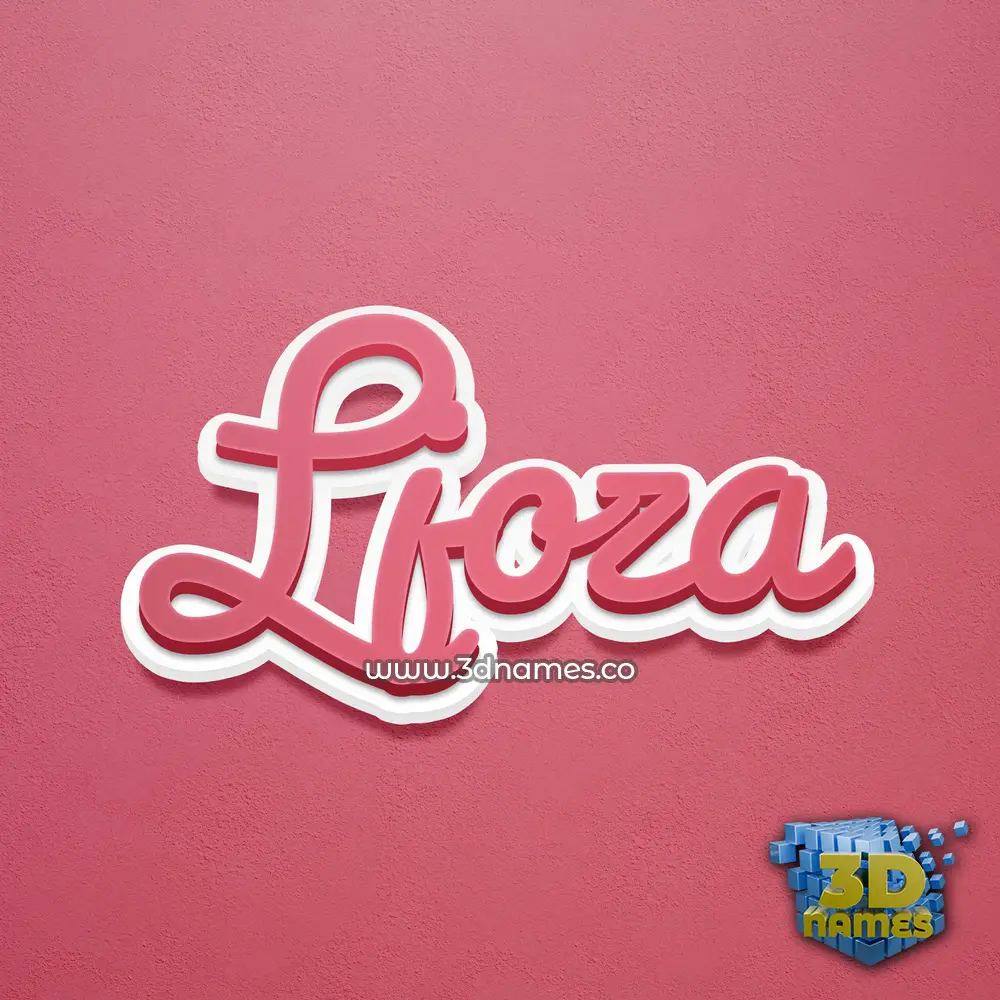 ljoza in Red Scribble style - 3D name wallpaper ljoza in Red Scribble style - 3D name wallpaper
