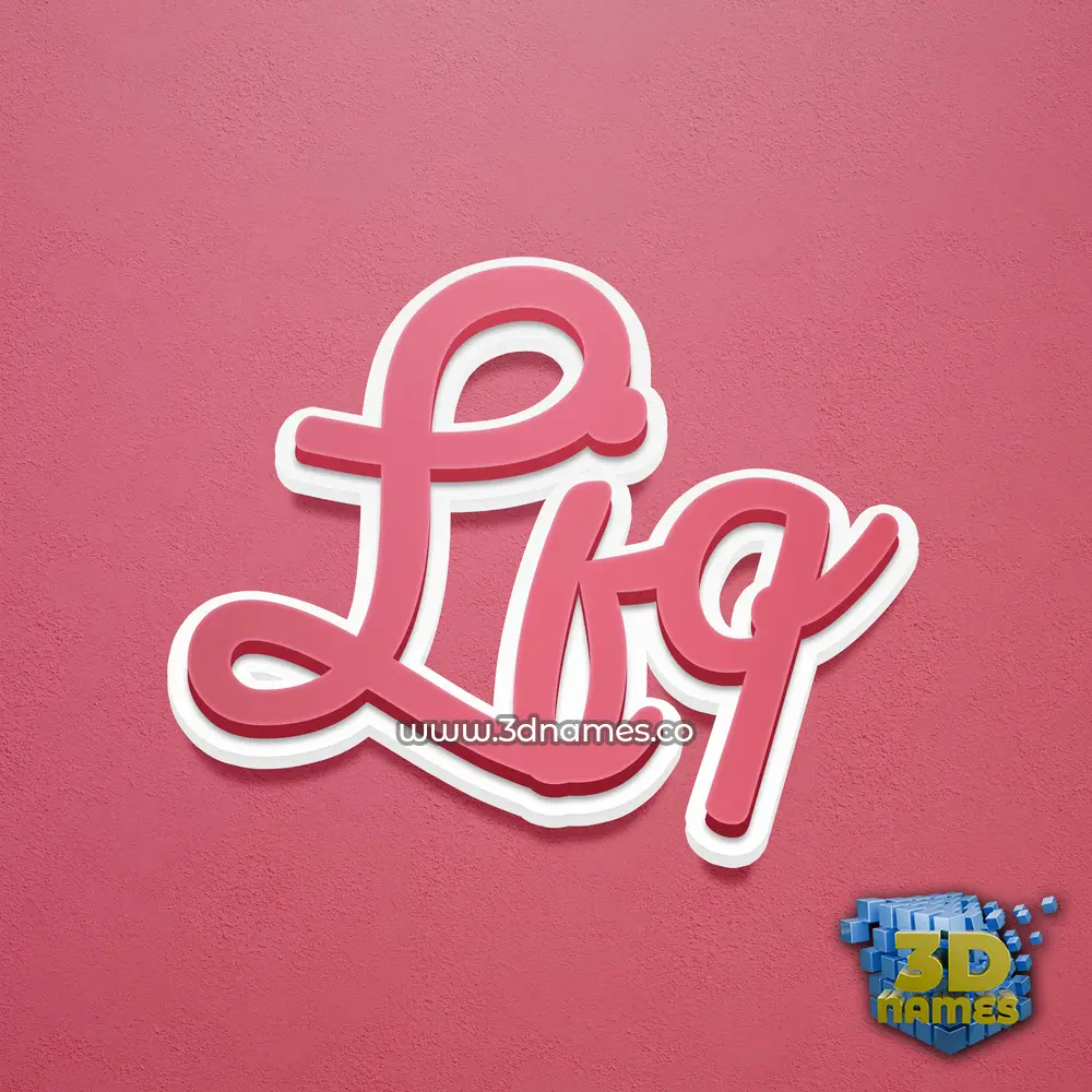 ljq in Red Scribble style - 3D name wallpaper ljq in Red Scribble style - 3D name wallpaper