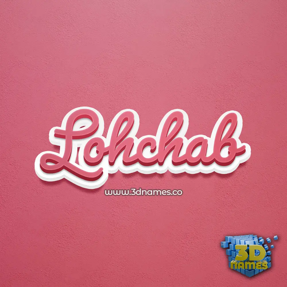 lohchab in Red Scribble style - 3D name wallpaper lohchab in Red Scribble style - 3D name wallpaper