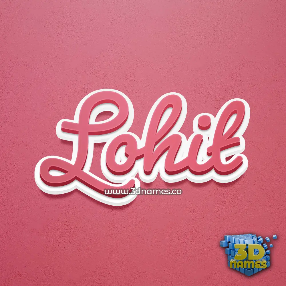 lohit in Red Scribble style - 3D name wallpaper lohit in Red Scribble style - 3D name wallpaper