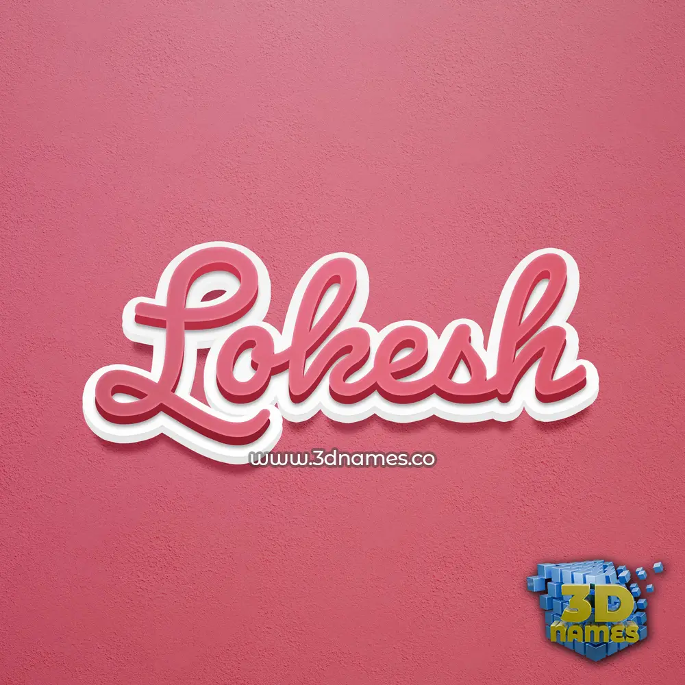 lokesh in Red Scribble style - 3D name wallpaper lokesh in Red Scribble style - 3D name wallpaper