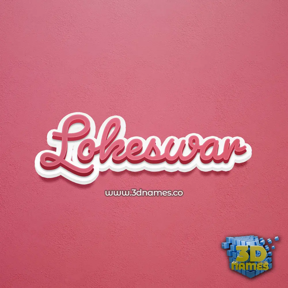 lokeswar in Red Scribble style - 3D name wallpaper lokeswar in Red Scribble style - 3D name wallpaper