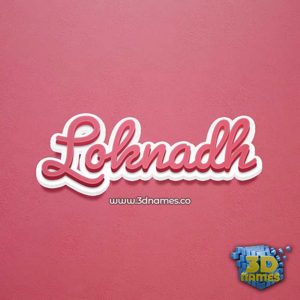 loknadh in Red Scribble style - 3D name wallpaper loknadh in Red Scribble style - 3D name wallpaper