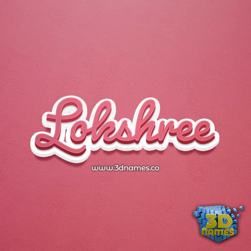 lokshree in Red Scribble style - 3D name wallpaper lokshree in Red Scribble style - 3D name wallpaper