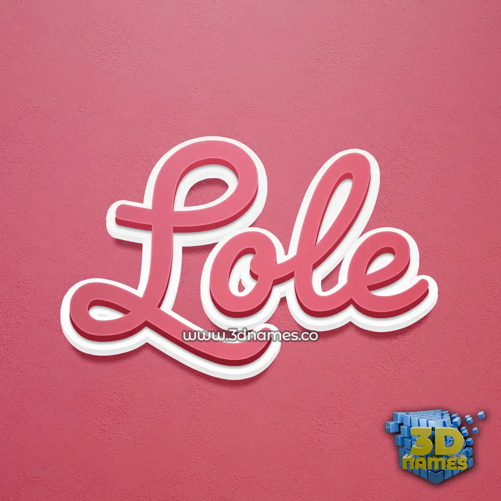 lole in Red Scribble style - 3D name wallpaper lole in Red Scribble style - 3D name wallpaper