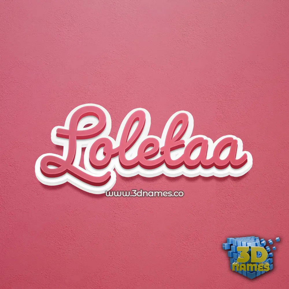 loletaa in Red Scribble style - 3D name wallpaper loletaa in Red Scribble style - 3D name wallpaper