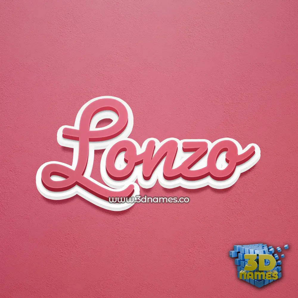 lonzo in Red Scribble style - 3D name wallpaper lonzo in Red Scribble style - 3D name wallpaper