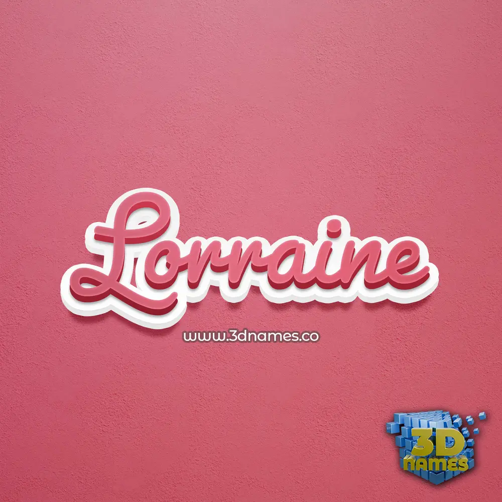 lorraine in Red Scribble style - 3D name wallpaper lorraine in Red Scribble style - 3D name wallpaper