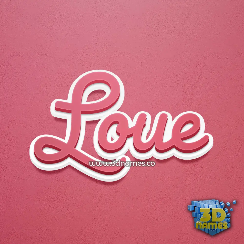 loue in Red Scribble style - 3D name wallpaper loue in Red Scribble style - 3D name wallpaper