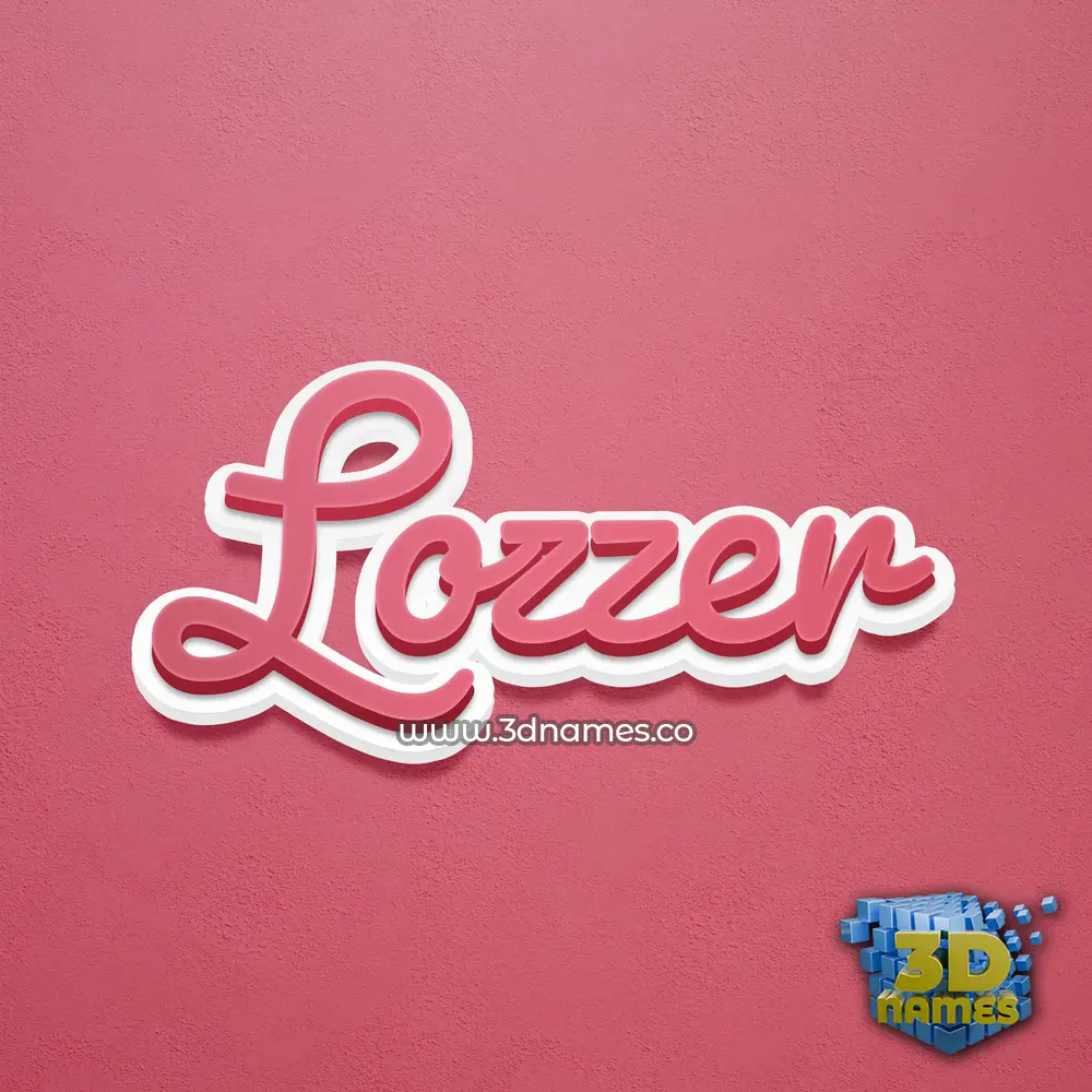 lozzer in Red Scribble style - 3D name wallpaper lozzer in Red Scribble style - 3D name wallpaper