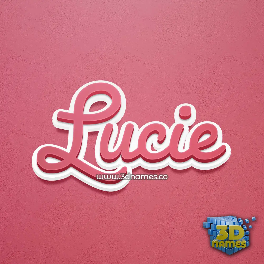 lucie in Red Scribble style - 3D name wallpaper lucie in Red Scribble style - 3D name wallpaper