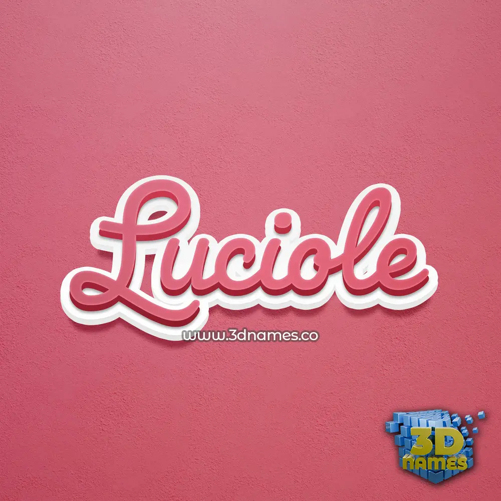 luciole in Red Scribble style - 3D name wallpaper luciole in Red Scribble style - 3D name wallpaper