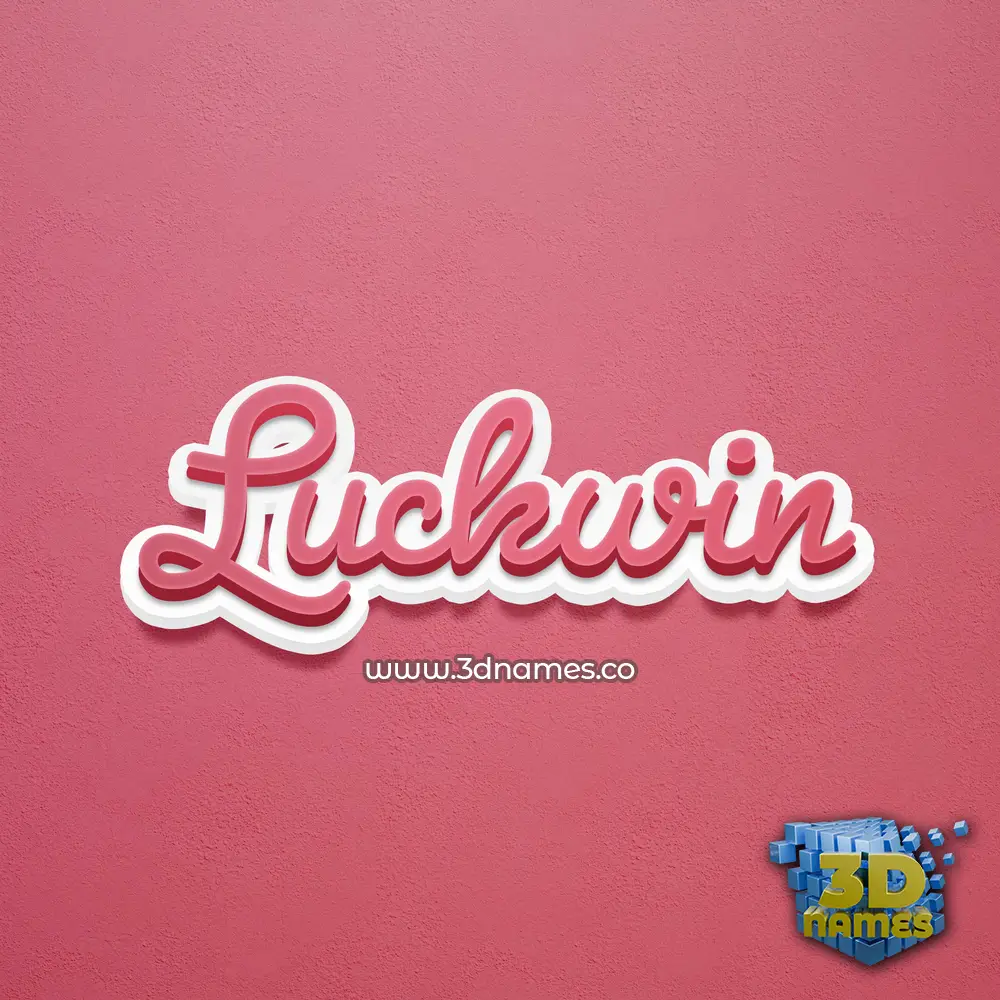 luckwin in Red Scribble style - 3D name wallpaper luckwin in Red Scribble style - 3D name wallpaper