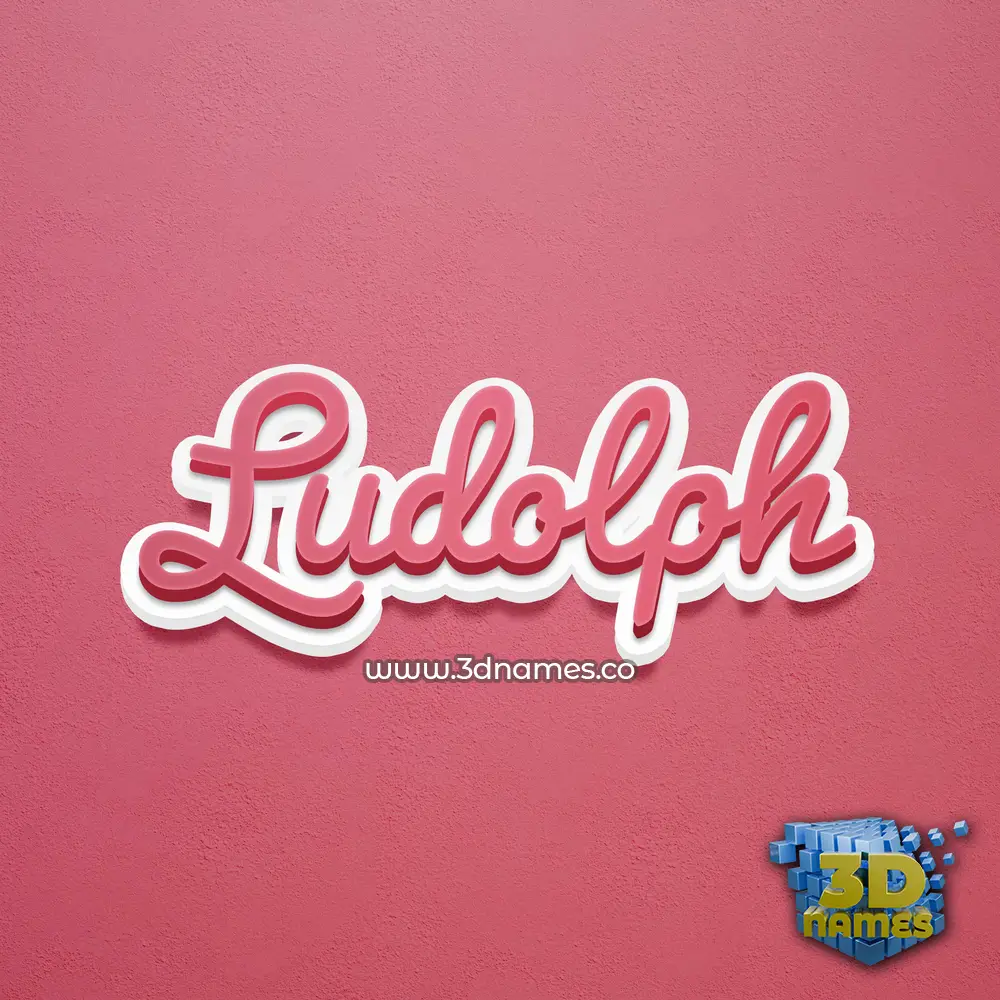 ludolph in Red Scribble style - 3D name wallpaper ludolph in Red Scribble style - 3D name wallpaper