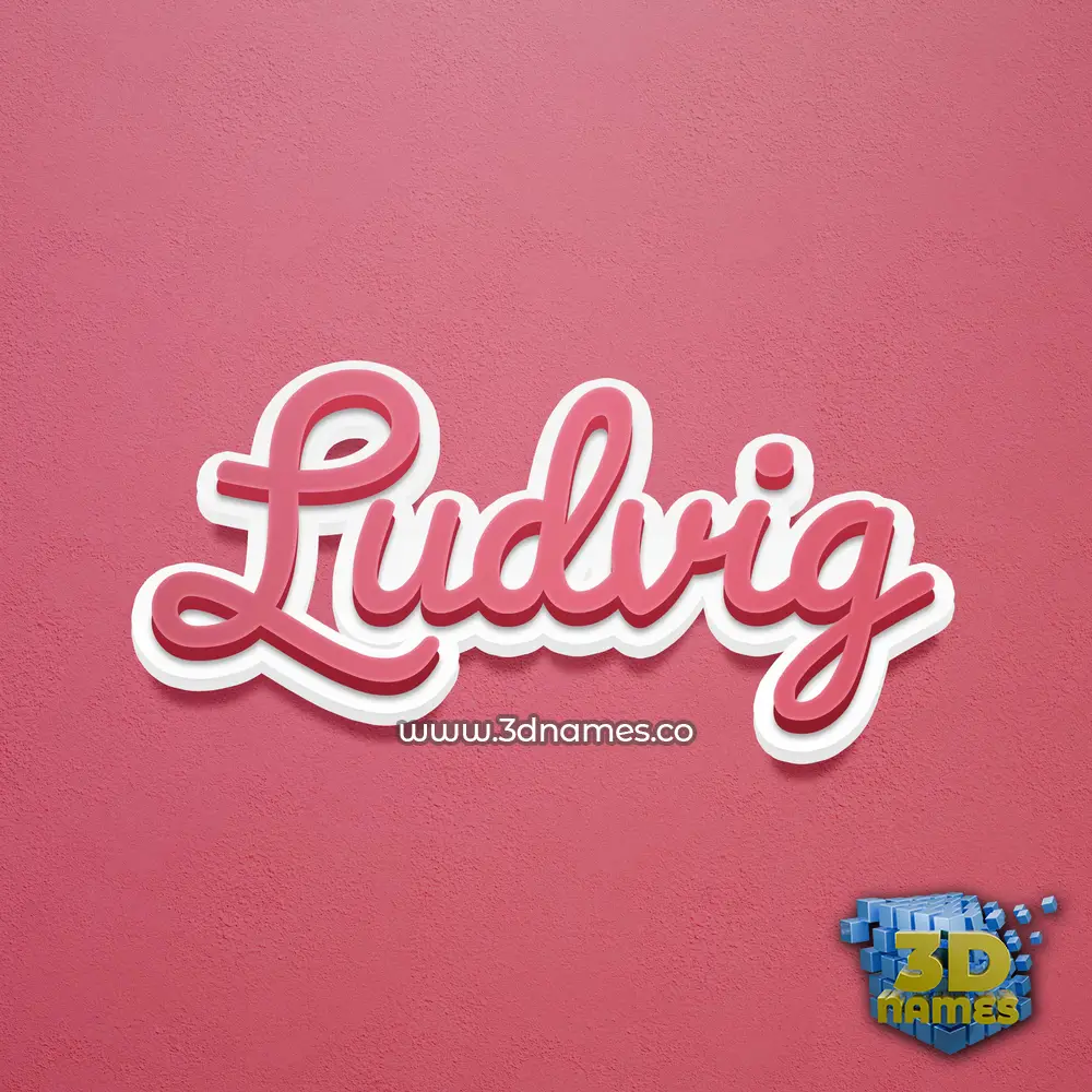 ludvig in Red Scribble style - 3D name wallpaper ludvig in Red Scribble style - 3D name wallpaper