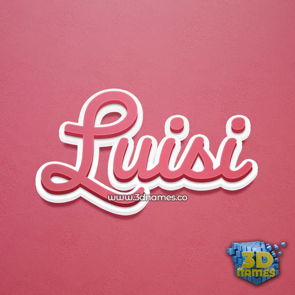 luisi in Red Scribble style - 3D name wallpaper luisi in Red Scribble style - 3D name wallpaper