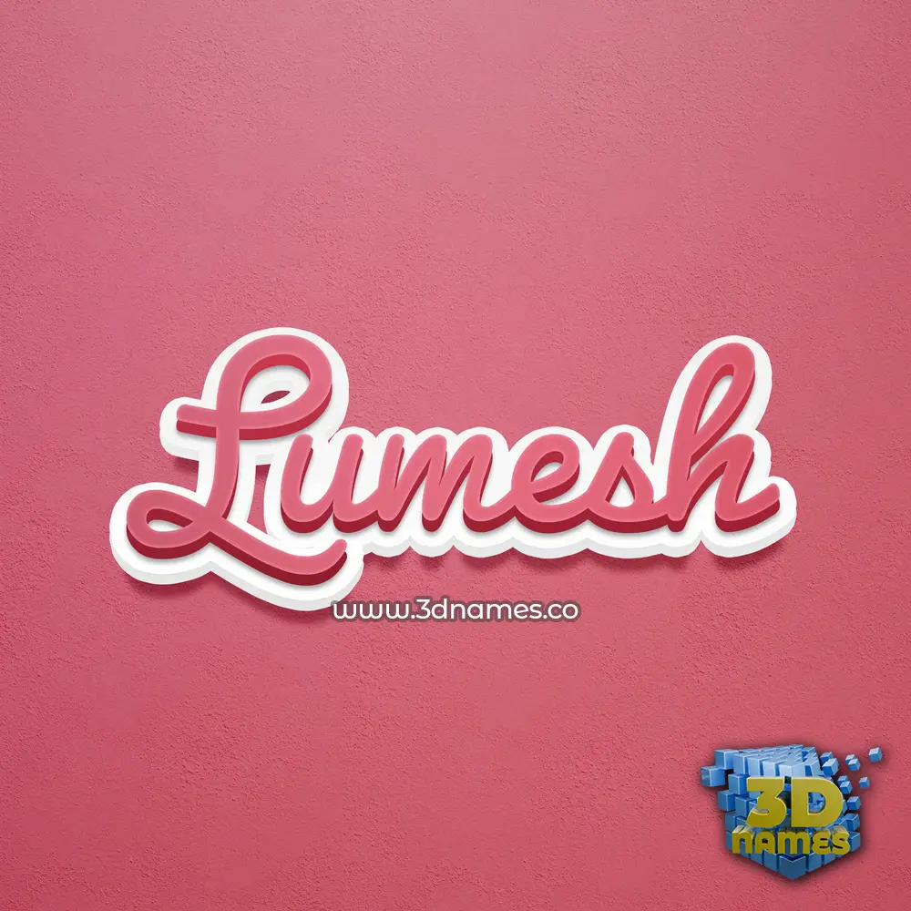 lumesh in Red Scribble style - 3D name wallpaper lumesh in Red Scribble style - 3D name wallpaper