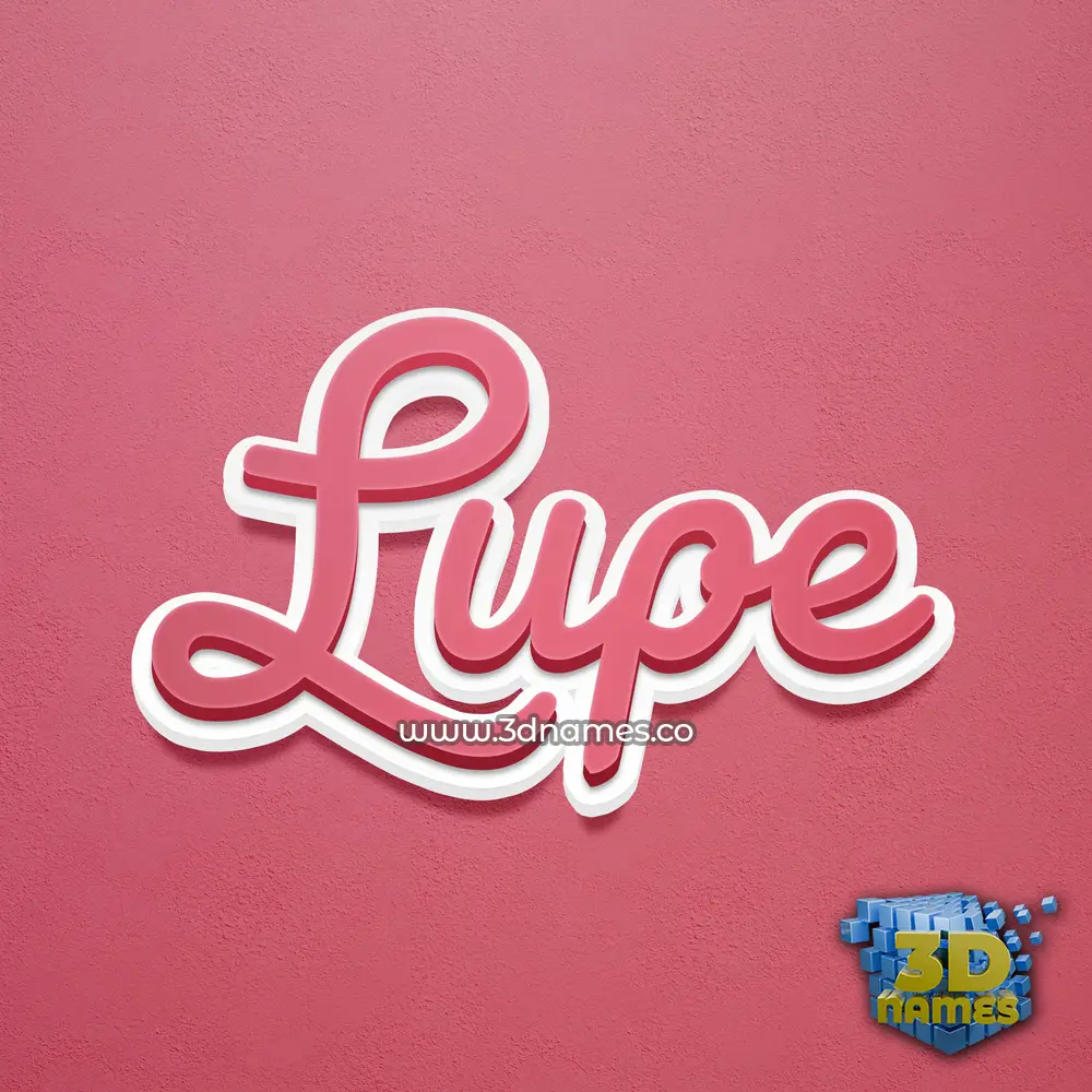 lupe in Red Scribble style - 3D name wallpaper lupe in Red Scribble style - 3D name wallpaper
