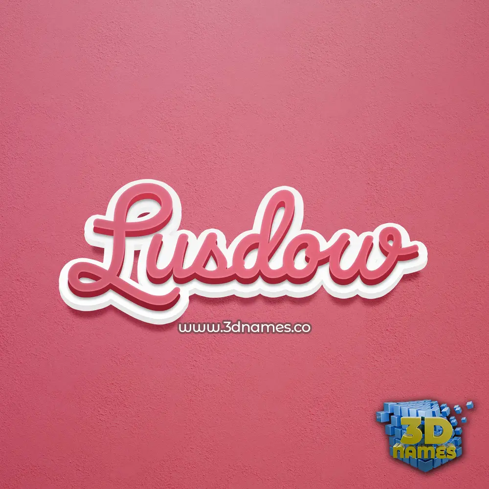 lusdow in Red Scribble style - 3D name wallpaper lusdow in Red Scribble style - 3D name wallpaper