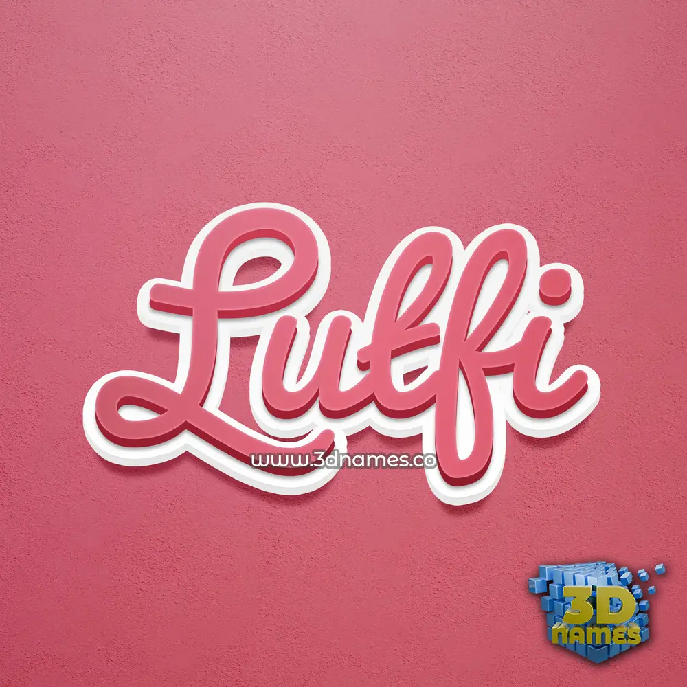 lutfi in Red Scribble style - 3D name wallpaper lutfi in Red Scribble style - 3D name wallpaper