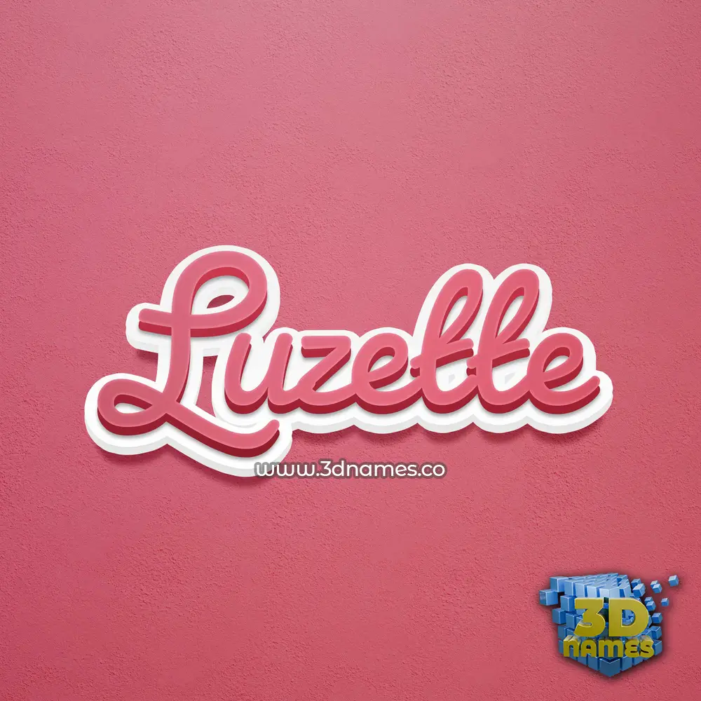 luzette in Red Scribble style - 3D name wallpaper luzette in Red Scribble style - 3D name wallpaper