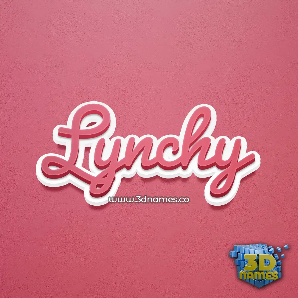 lynchy in Red Scribble style - 3D name wallpaper lynchy in Red Scribble style - 3D name wallpaper
