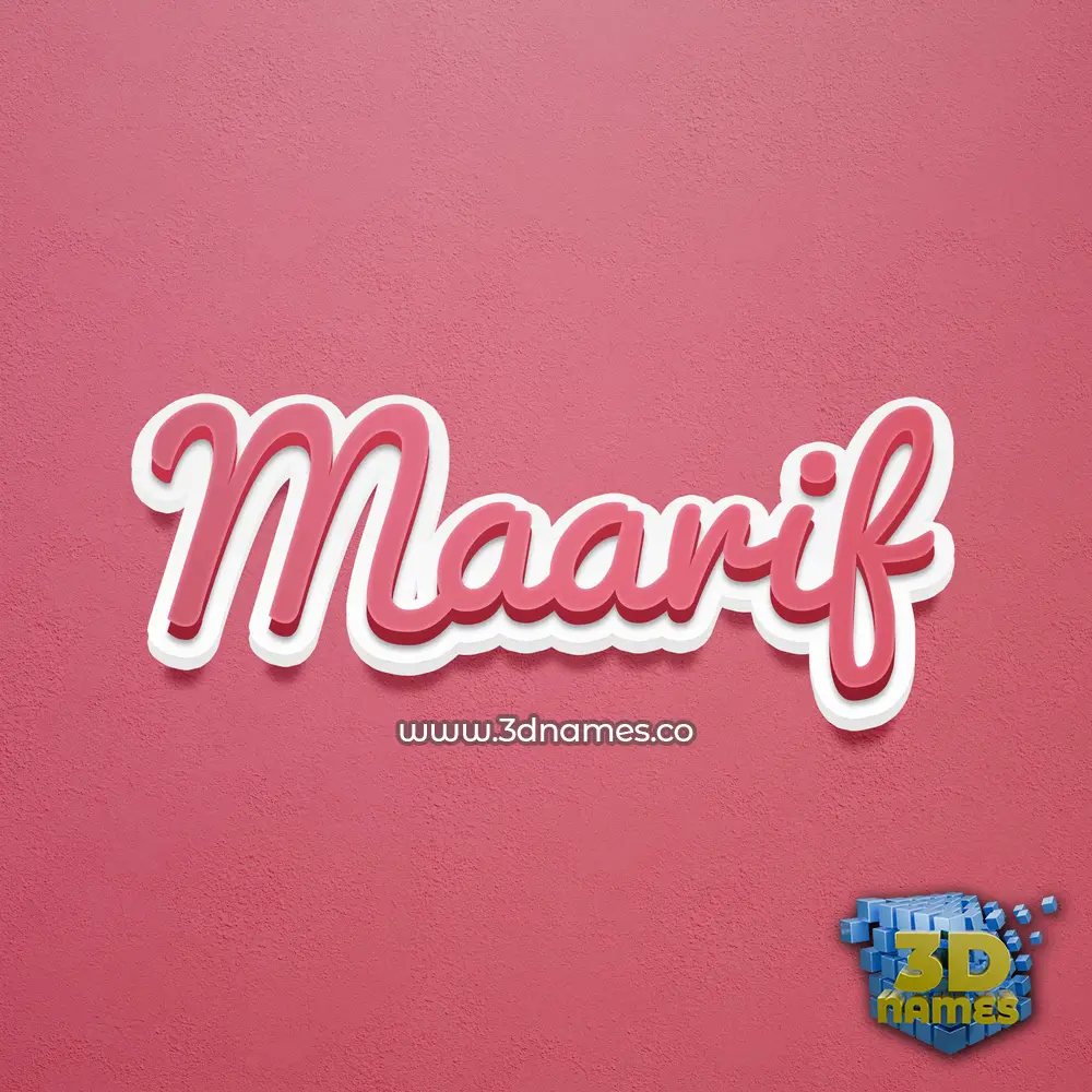 maarif in Red Scribble style - 3D name wallpaper maarif in Red Scribble style - 3D name wallpaper