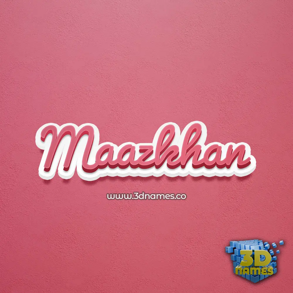 maazkhan in Red Scribble style - 3D name wallpaper maazkhan in Red Scribble style - 3D name wallpaper