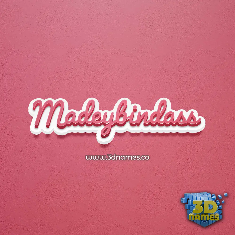 madeybindass in Red Scribble style - 3D name wallpaper madeybindass in Red Scribble style - 3D name wallpaper