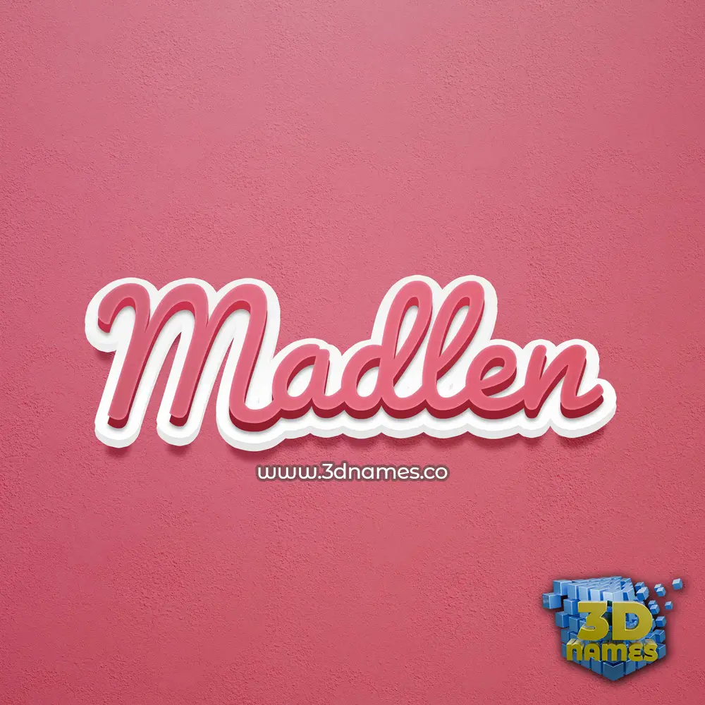 madlen in Red Scribble style - 3D name wallpaper madlen in Red Scribble style - 3D name wallpaper