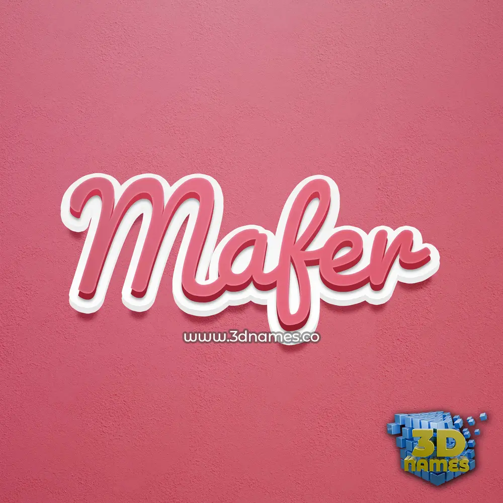 mafer in Red Scribble style - 3D name wallpaper mafer in Red Scribble style - 3D name wallpaper