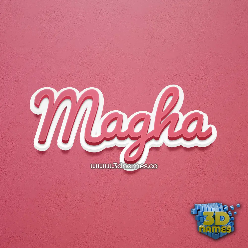 magha in Red Scribble style - 3D name wallpaper magha in Red Scribble style - 3D name wallpaper