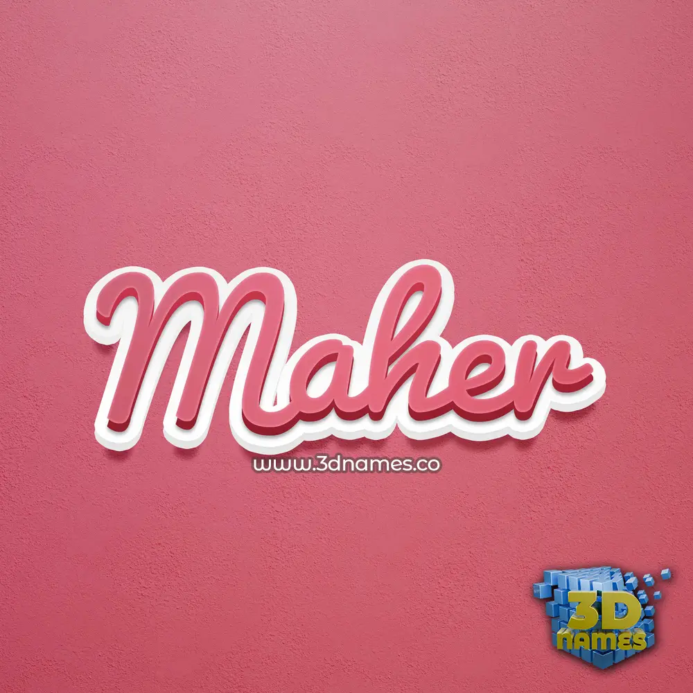 maher in Red Scribble style - 3D name wallpaper maher in Red Scribble style - 3D name wallpaper