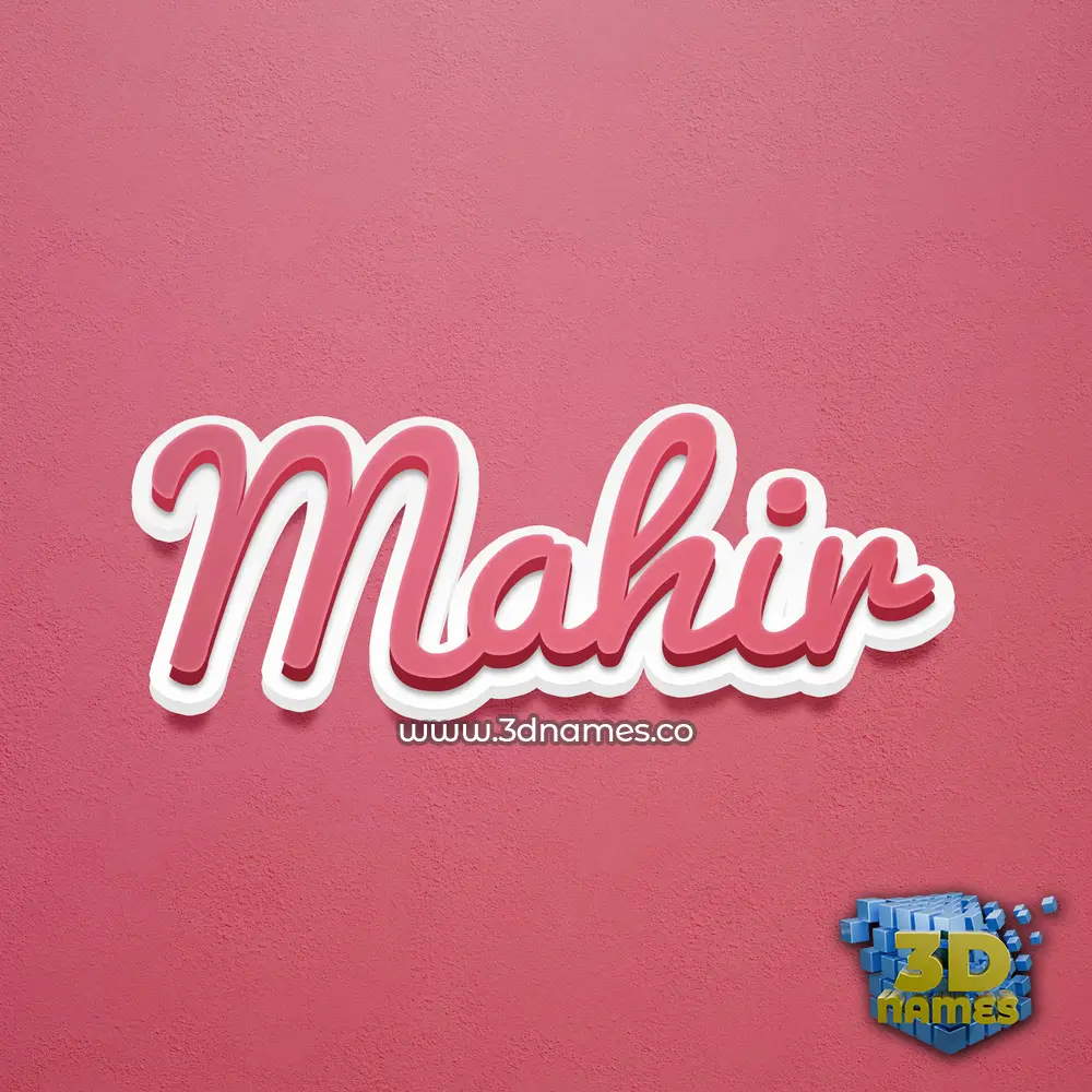 mahir in Red Scribble style - 3D name wallpaper mahir in Red Scribble style - 3D name wallpaper