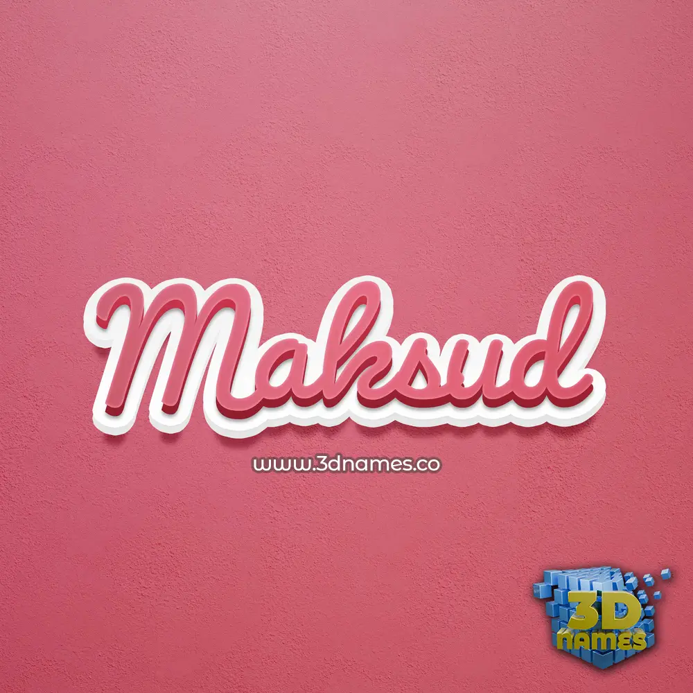 maksud in Red Scribble style - 3D name wallpaper maksud in Red Scribble style - 3D name wallpaper