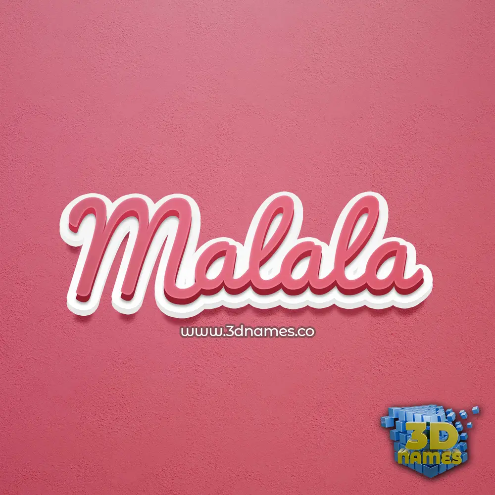 malala in Red Scribble style - 3D name wallpaper malala in Red Scribble style - 3D name wallpaper