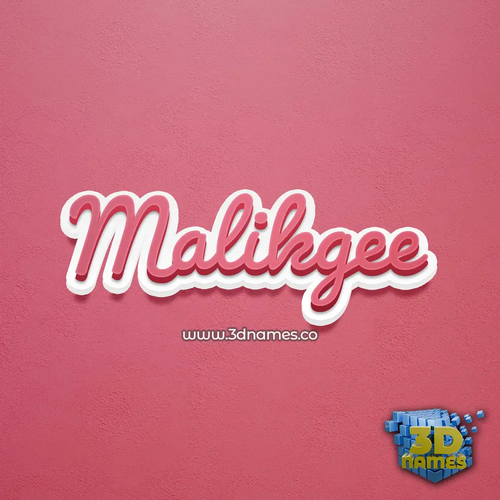 malikgee in Red Scribble style - 3D name wallpaper malikgee in Red Scribble style - 3D name wallpaper