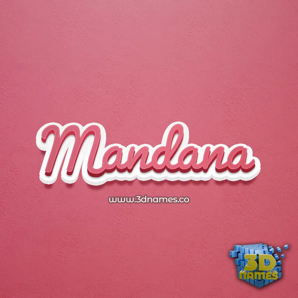 mandana in Red Scribble style - 3D name wallpaper mandana in Red Scribble style - 3D name wallpaper