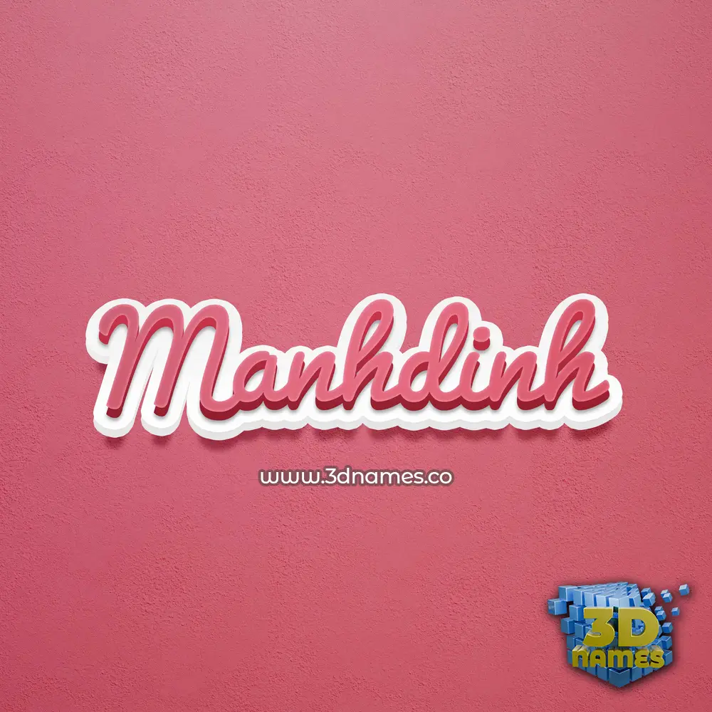 manhdinh in Red Scribble style - 3D name wallpaper manhdinh in Red Scribble style - 3D name wallpaper