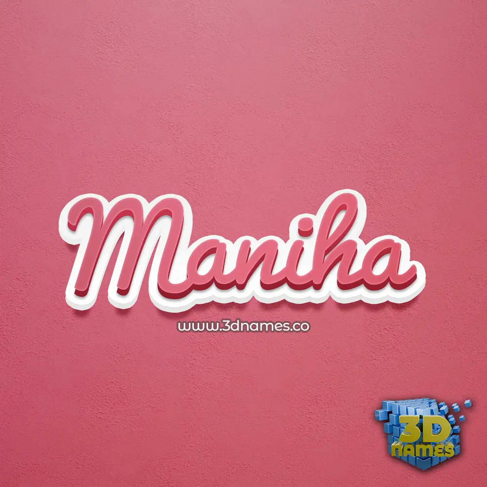 maniha in Red Scribble style - 3D name wallpaper maniha in Red Scribble style - 3D name wallpaper