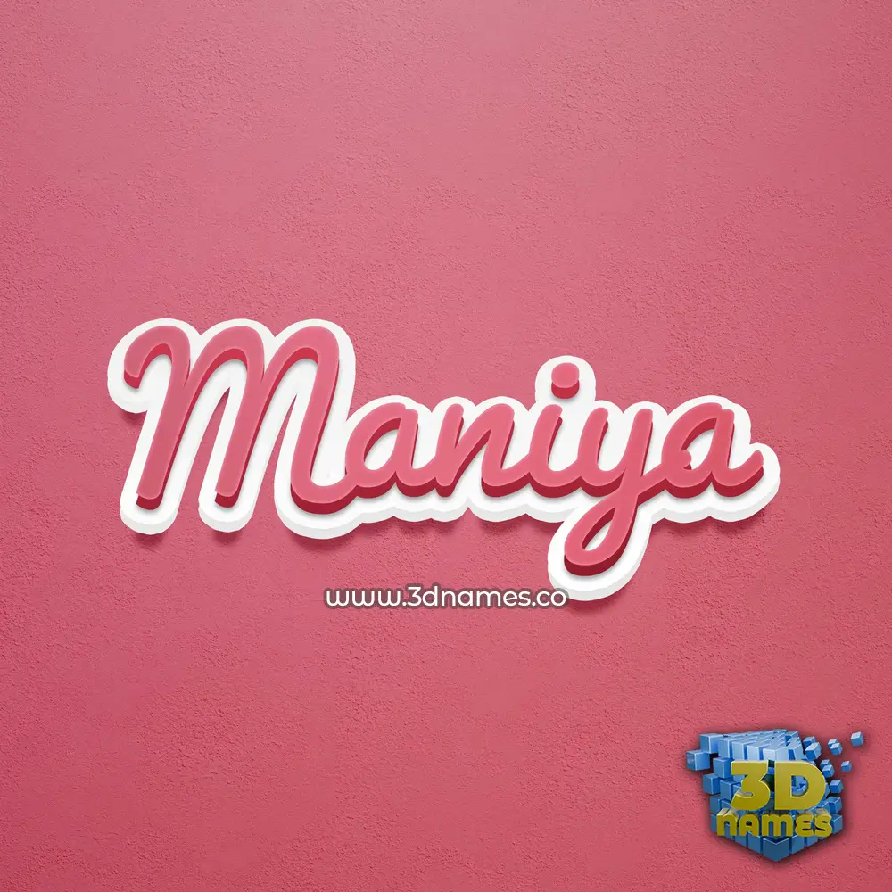 maniya in Red Scribble style - 3D name wallpaper maniya in Red Scribble style - 3D name wallpaper