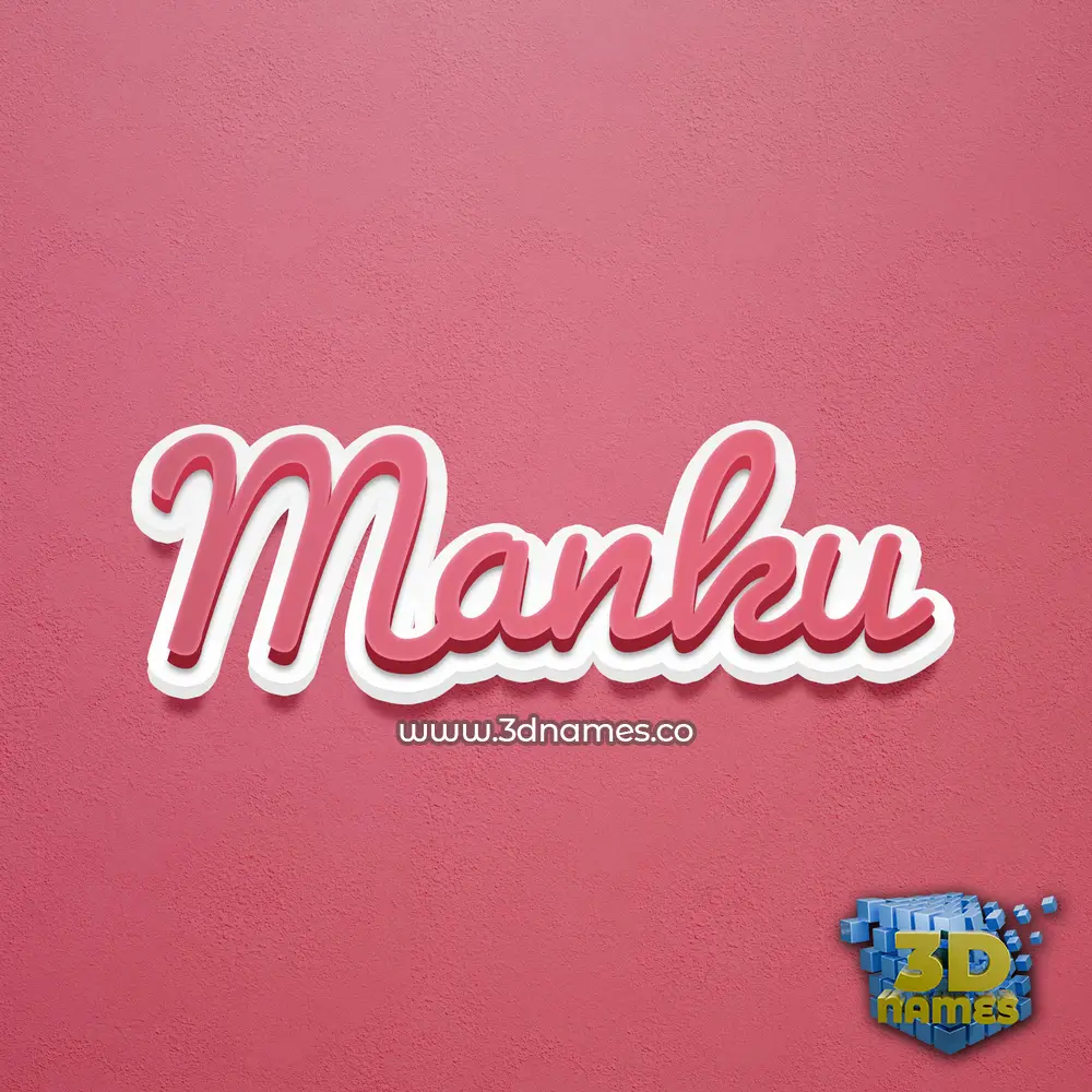 manku in Red Scribble style - 3D name wallpaper manku in Red Scribble style - 3D name wallpaper