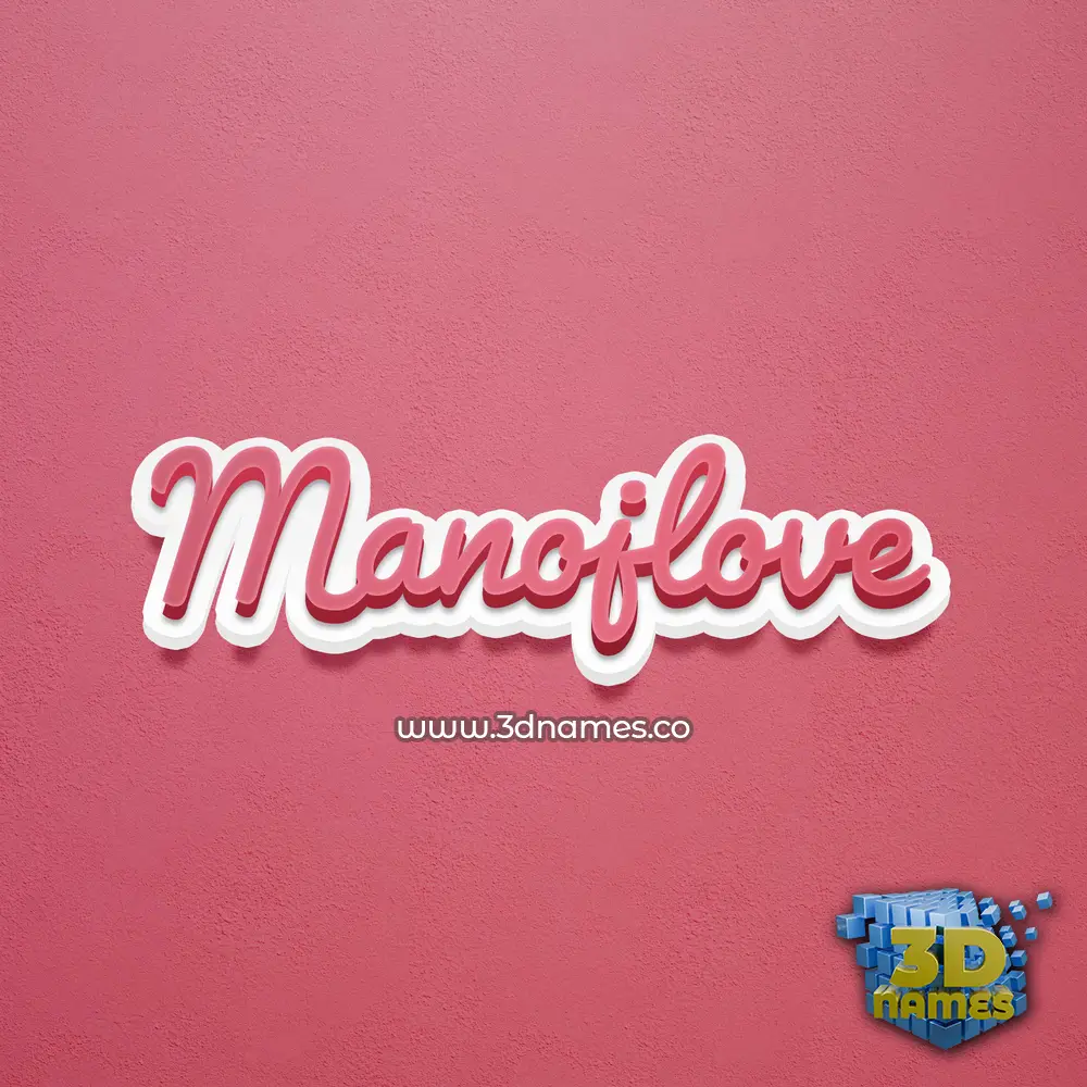 manojlove in Red Scribble style - 3D name wallpaper manojlove in Red Scribble style - 3D name wallpaper