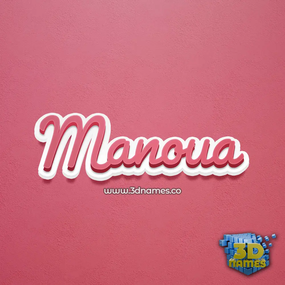 manoua in Red Scribble style - 3D name wallpaper manoua in Red Scribble style - 3D name wallpaper