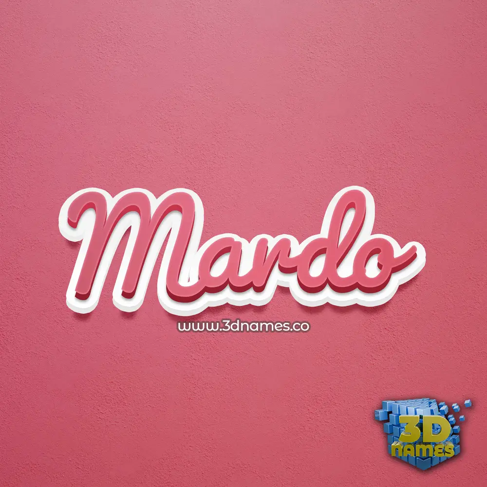 mardo in Red Scribble style - 3D name wallpaper mardo in Red Scribble style - 3D name wallpaper