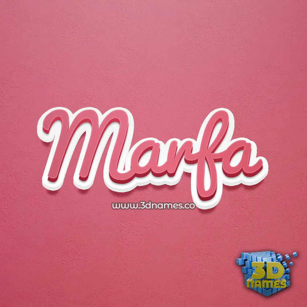 marfa in Red Scribble style - 3D name wallpaper marfa in Red Scribble style - 3D name wallpaper