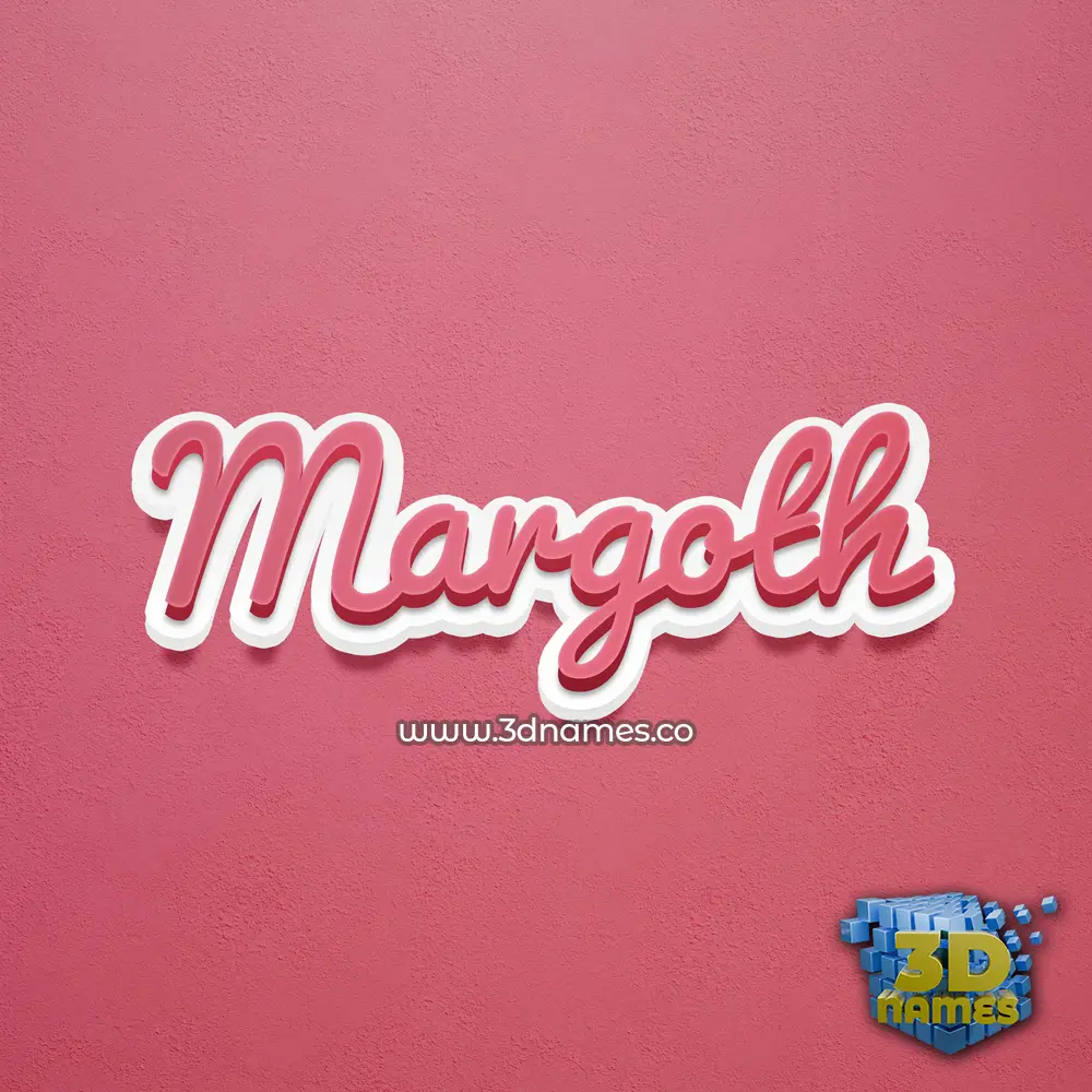 margoth in Red Scribble style - 3D name wallpaper margoth in Red Scribble style - 3D name wallpaper